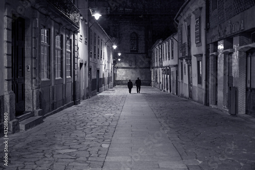 Old street by night