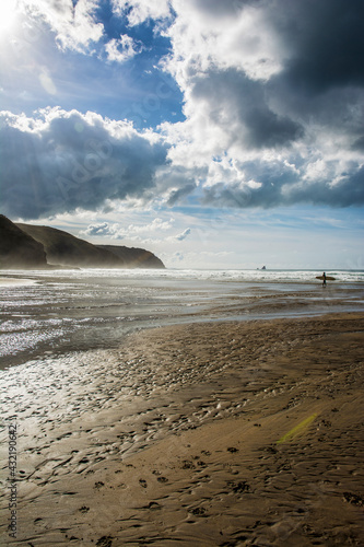 beach in the morning