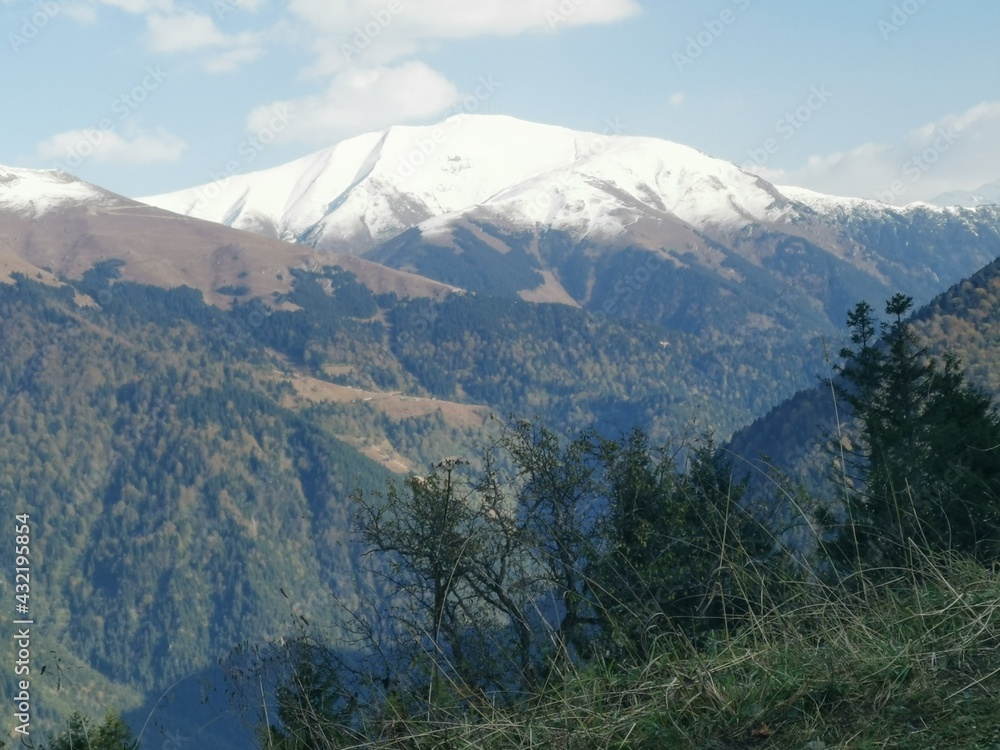 Fototapeta premium Snow covered landscape in the Anatolian mountains