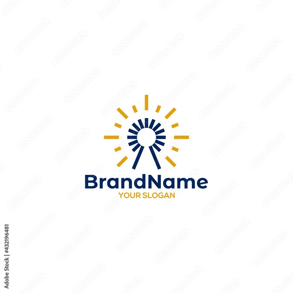 Shine Keyhole Logo Design Vector Shine Keyhole Logo Design Vector