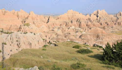 Badlands National Park in South Dakota  USA