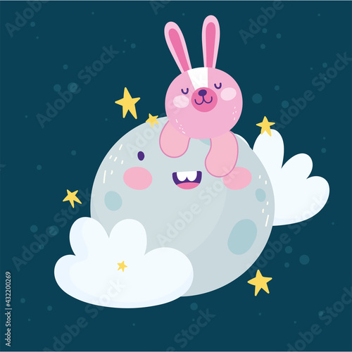 cute bunny moon