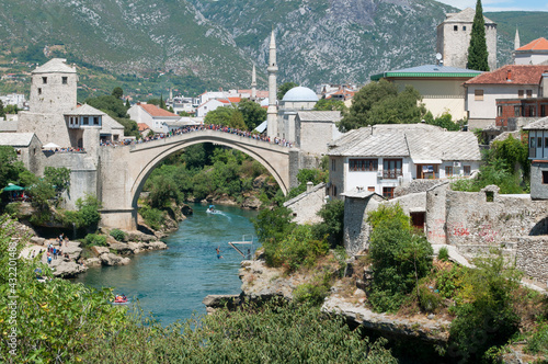 Mostar, Old City View. Bosnia and Herzegovina