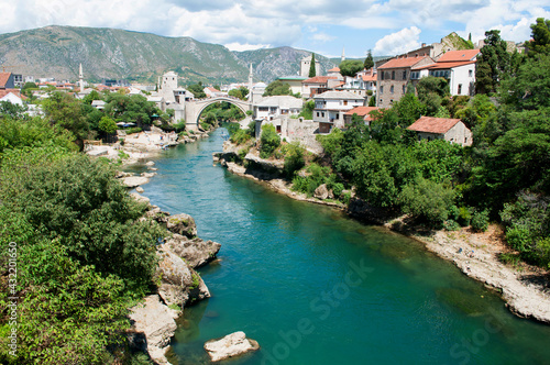 Mostar and Neretva River, Bosnia and Herzegovina