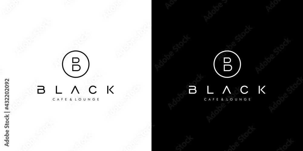 Modern and unique letter B initials logo design 2 Stock Vector | Adobe ...