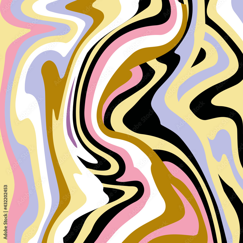 Psychedelic groovy background. Abstract flat background. Psychedelic groovy background. Abstract flat background.