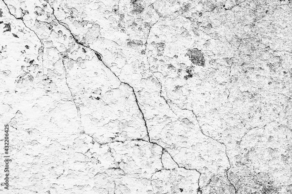 Obraz premium Texture of a concrete wall with cracks and scratches which can be used as a background