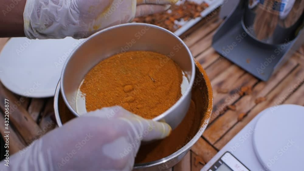 Turmeric powder. Turmeric, a good herb. Turmeric powder. Turmeric, a good herb.
