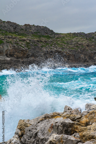 Anthony Quinn bay on a stormy day