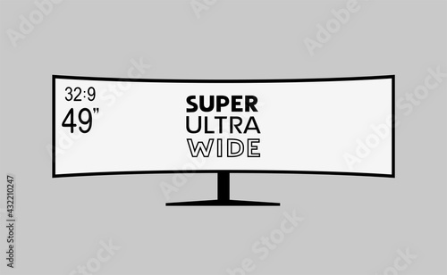 Curve super ultra wide monitor