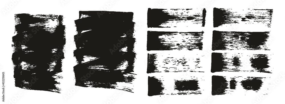 Flat Sponge Regular Artist Brush Short Background & Straight Lines Mix High Detail Abstract Vector Background Mix Set Flat Sponge Regular Artist Brush Short Background & Straight Lines Mix High Detail Abstract Vector Background Mix Set