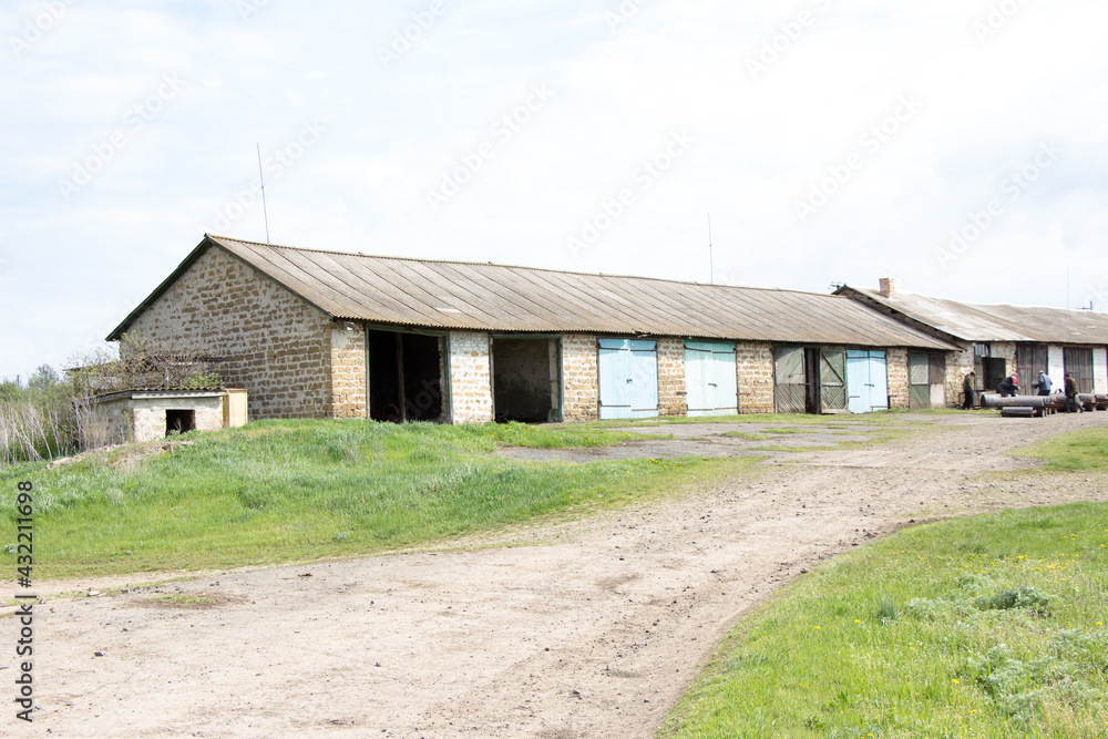 Modern buildings constructions and old buildings of mechanical tractor brigades Ukraine Modern buildings constructions and old buildings of mechanical tractor brigades Ukraine