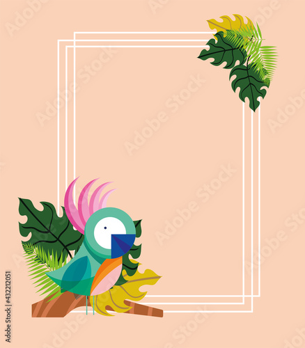 parrot tree frame
