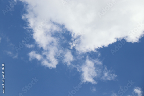 dramatic cloudy blue sky heaven air