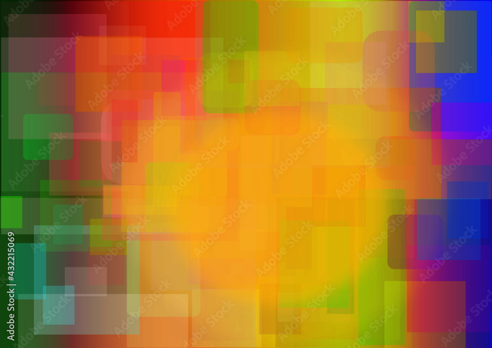 Abstract colorful background with squares