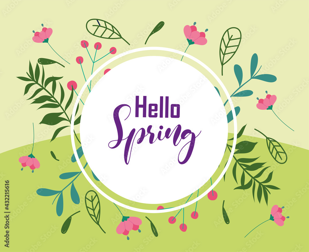 hello spring badge hello spring badge