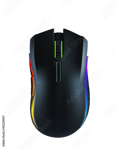 computer mouse on white background