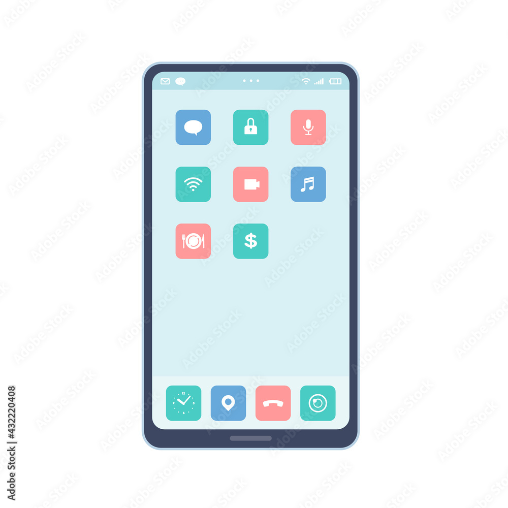 スマートフォンのホーム画面 スマートフォンのホーム画面