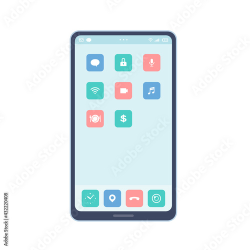 スマートフォンのホーム画面