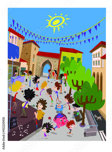 party in the village