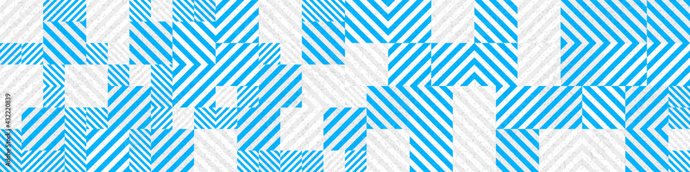 Fototapeta premium Abstract Geometric Pattern generative computational art illustration