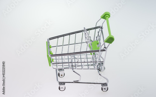 miniature empty trolley, Online shopping