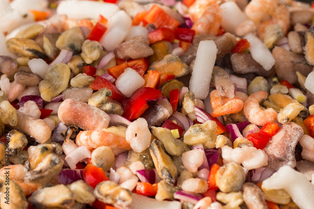 frozen salad with seafood frozen salad with seafood