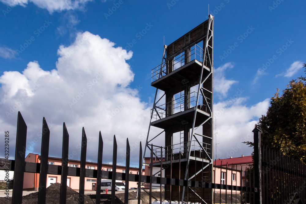 State Fire Service in Chełm in Poland - a tower for drying fire hoses State Fire Service in Chełm in Poland - a tower for drying fire hoses