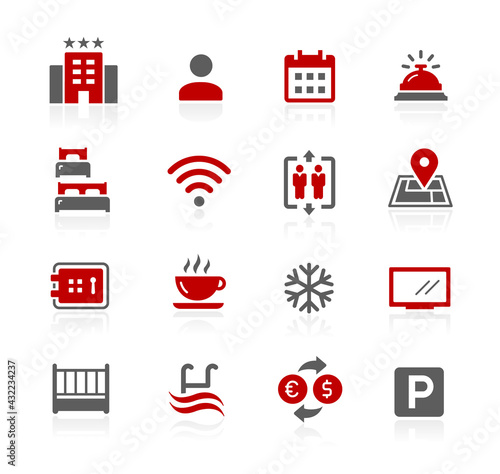 Hotel and Rentals Icon Set 1 of 2 - Redico Series