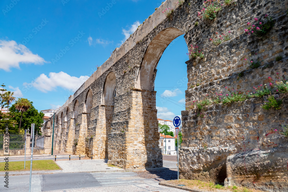Aqueduct in the city of coimbra 