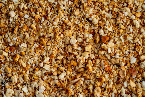 Closeup of orange peel