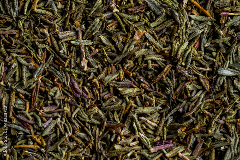Closeup of dried thyme Closeup of dried thyme