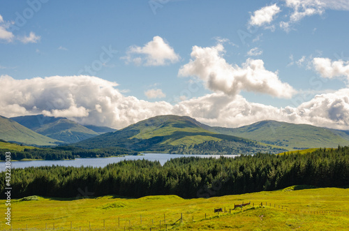 Green mountains in the Isle Of Skye - Scotland