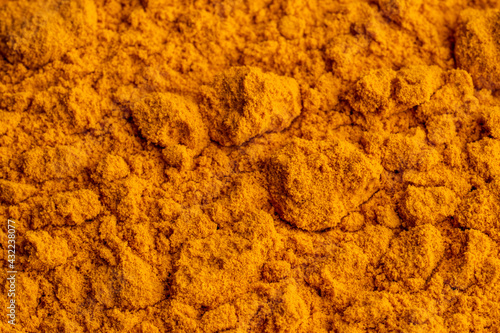 Closeup of curry powder