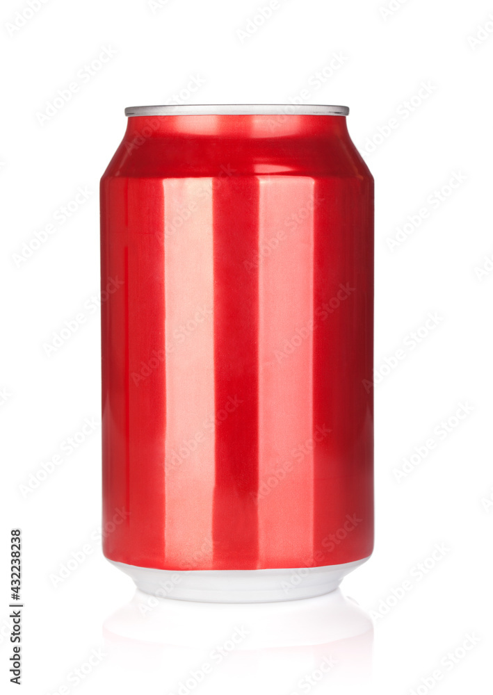 Poppy-up of a metal can for lemonade Poppy-up of a metal can for lemonade