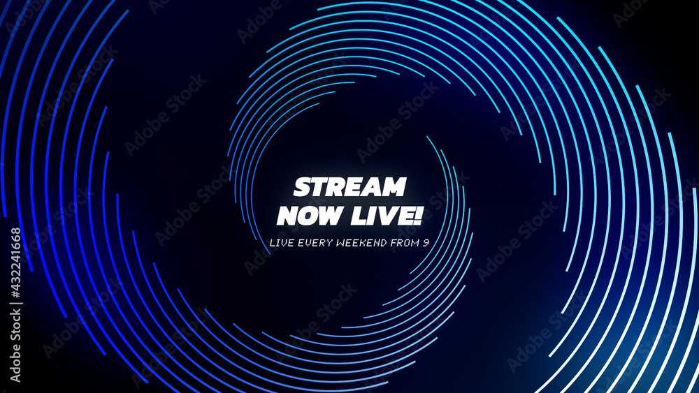 Coolstreaming Images Cool Spiral Stream Title Stock Template | Adobe Stock