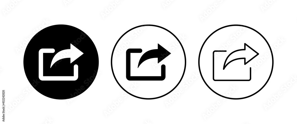 Share icon set. Sharing vector icon Share icon set. Sharing vector icon