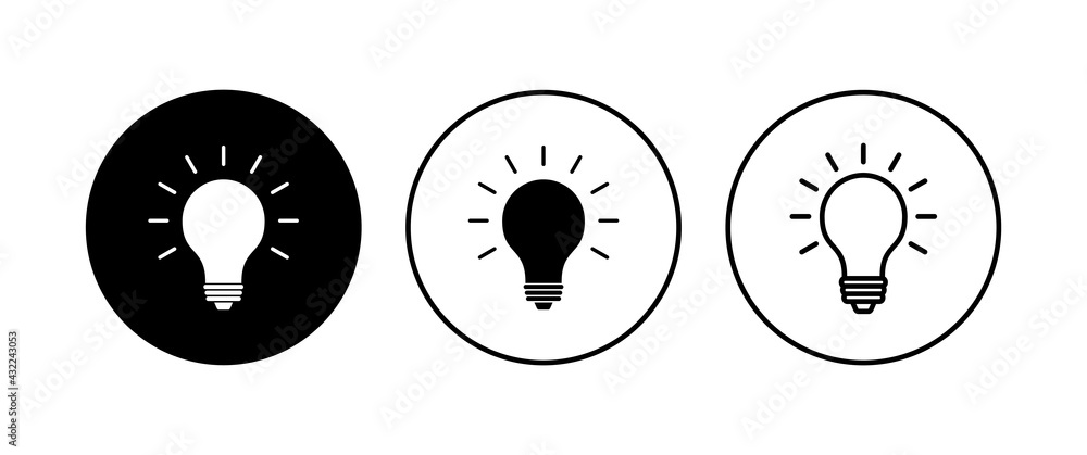 Lamp icon set. Light bulb icon vector. idea symbol. Lamp icon set. Light bulb icon vector. idea symbol.