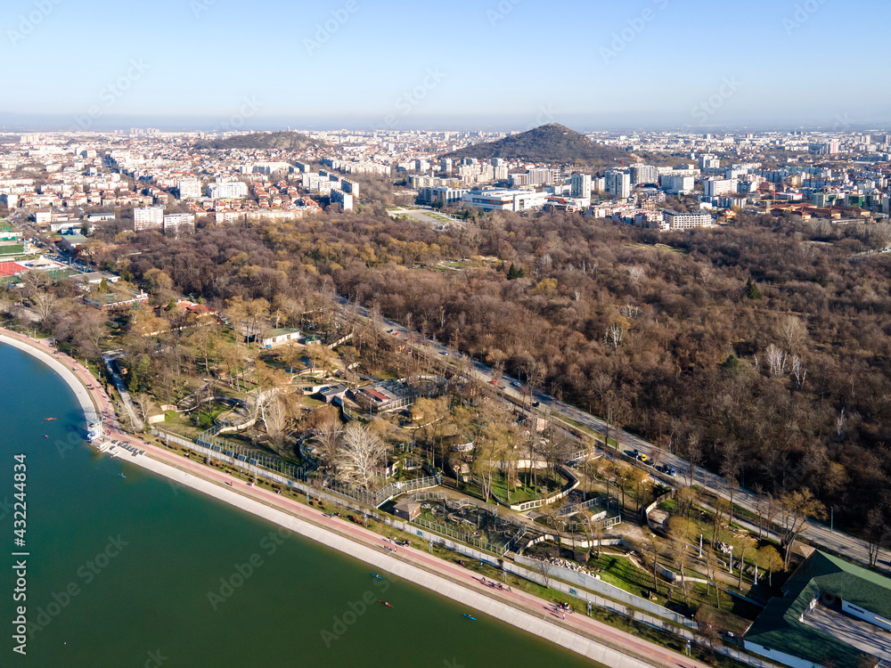 Obraz premium Aerial view of Rowing Venue in city of Plovdiv, Bulgaria