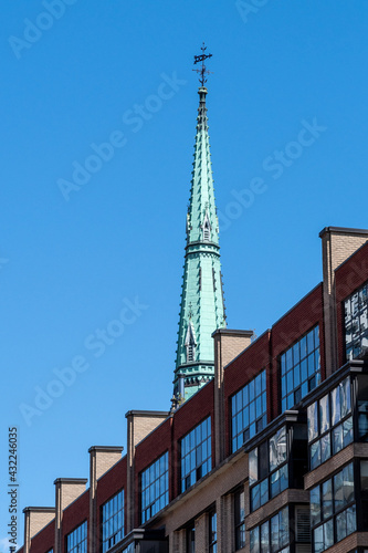 Photography The steeple of the Anglican Saint James Cathedral, Old Town, Toronto, Canada