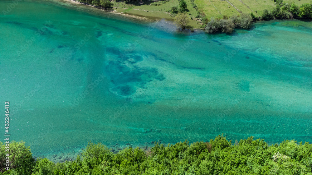 Aerial drone view of beautiful river. Crystal clear river flowing in valley, view from above. Landscape. Aerial drone view of beautiful river. Crystal clear river flowing in valley, view from above. Landscape.