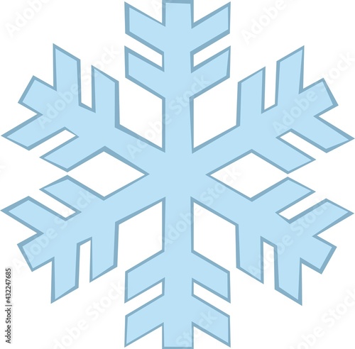 Vector illustration of a frost emoticon