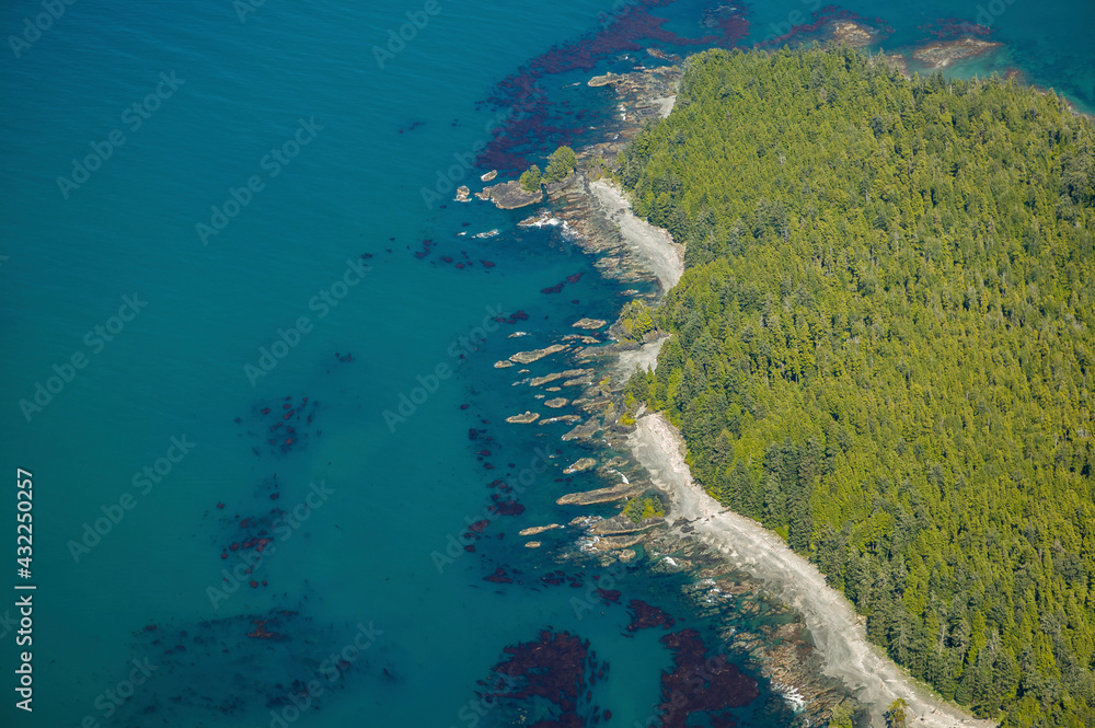 Stock Aerial Photo of North West Coast Vancouver Island British Columbia, Canada