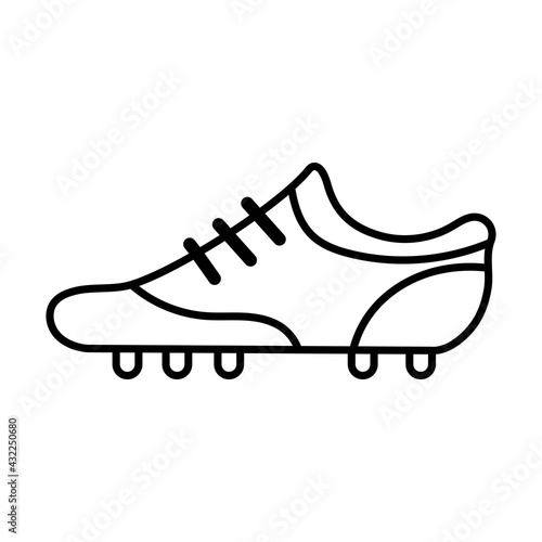 Isolated american football shoe icon