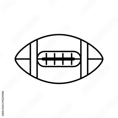 Isolated american football ball icon