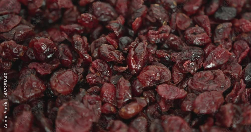 Many Dried cranberries raw materials are rotated into circles, ingredients for Cook. Many Dried cranberries raw materials are rotated into circles, ingredients for Cook.