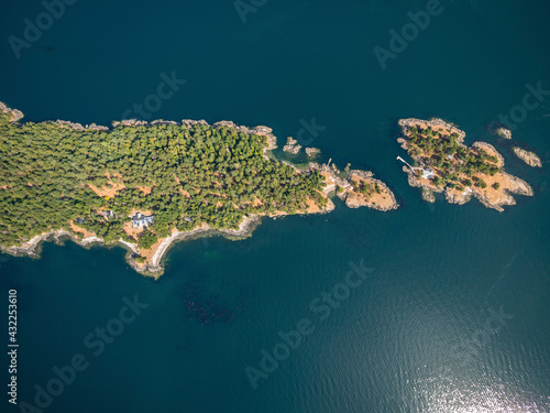 Stock aerial photo of Saturna Island Gulf Island  BC, Canada © Overflightstock