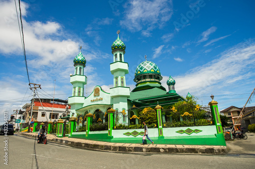 Masjid Jami (Jami Mosque), one of oldest mosque in Ambon City. a historical mosque, built in 1860.  photo