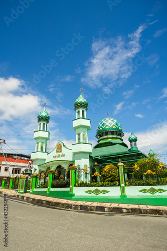Masjid Jami (Jami Mosque), one of oldest mosque in Ambon City. a historical mosque, built in 1860.  photo