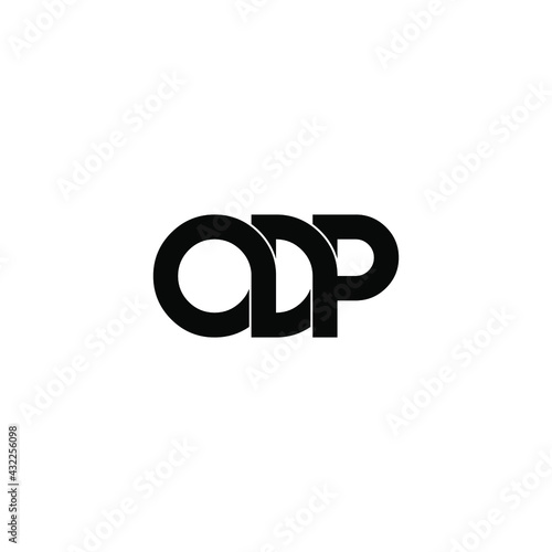 odp letter original monogram logo design photo